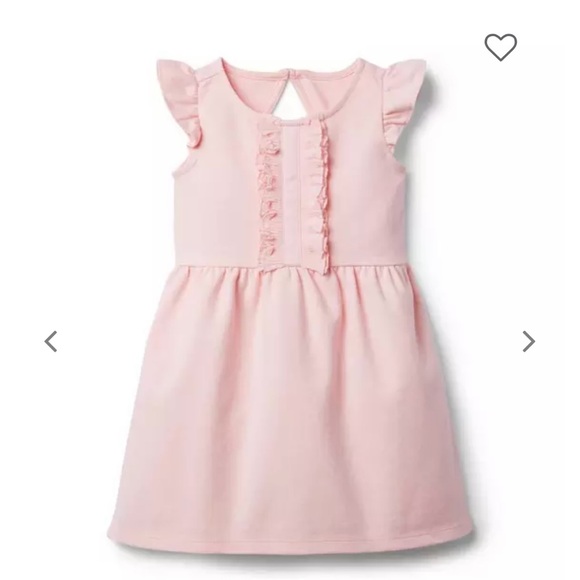 Janie and Jack Other - Janie AND Jack Ruffle Trim Ponte Party Dress Girls 7 Crystal Rose